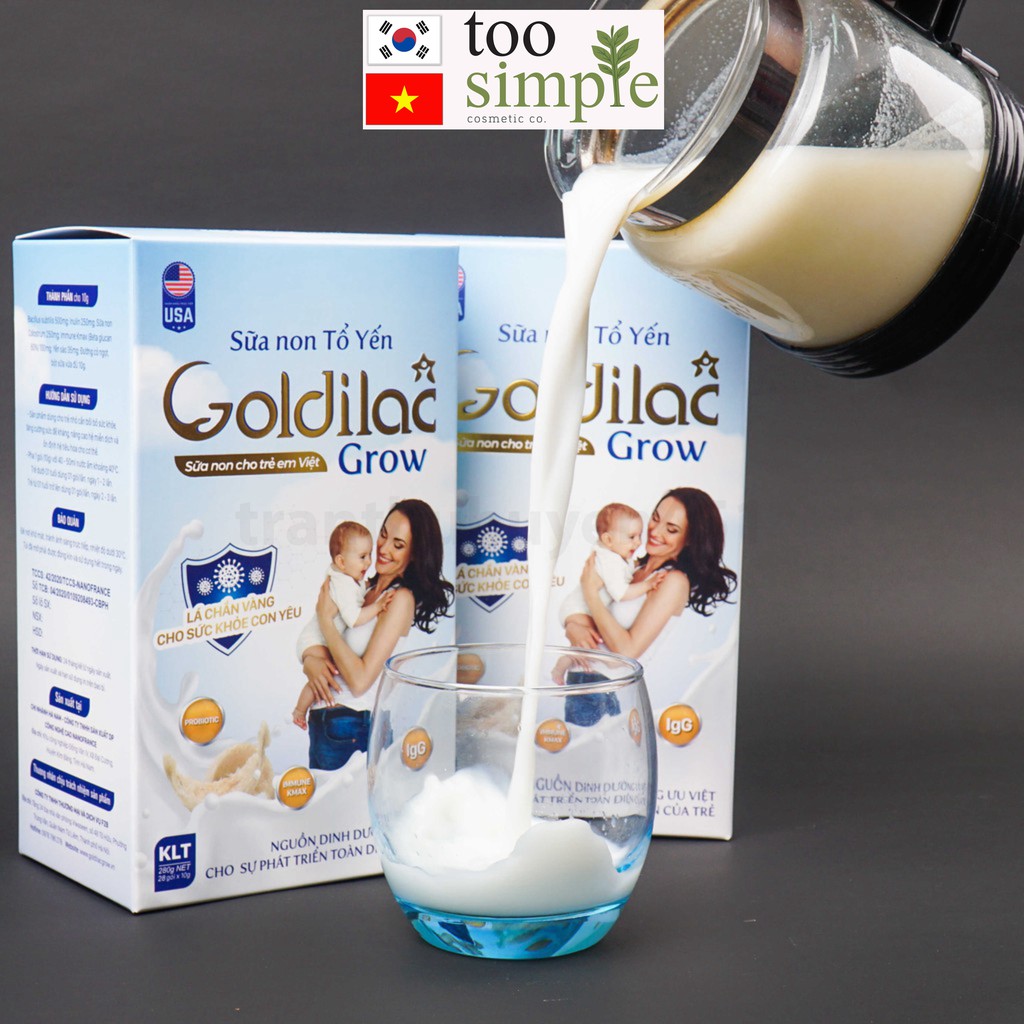 Sữa non tổ yến GOLDILAC GROW 1 gói dùng thử 14 gram
