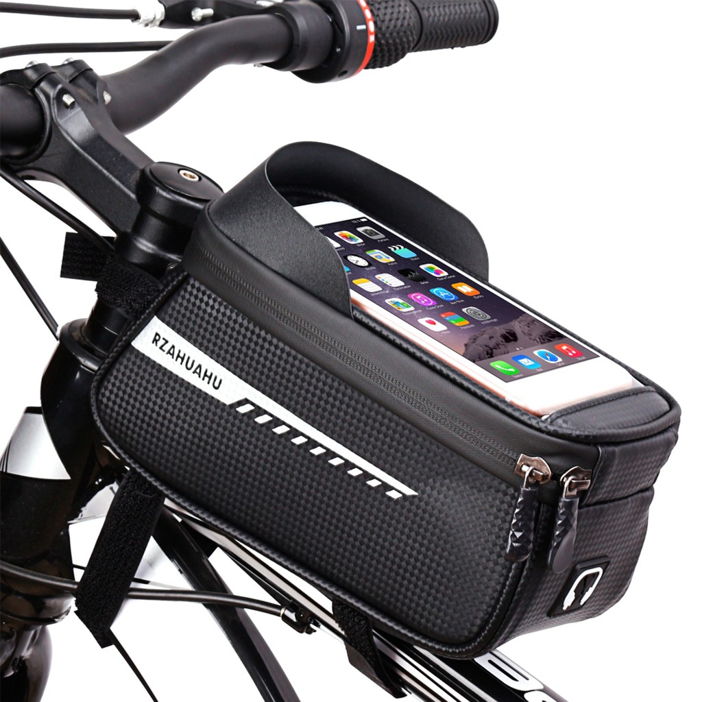 Bike Frame Bag Bicycle Phone Holder Waterproof Front Top Tube Bag Crossbar Bag