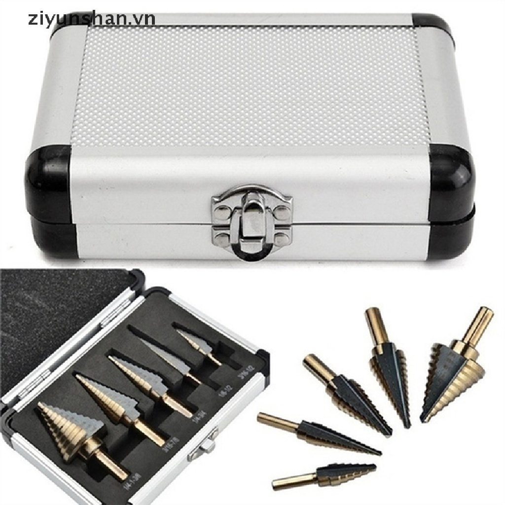Set 3 / 5 Mũi Khoan Nhiều Lỗ 50 Kích Cỡ Đa Chức Năng ziyunshan