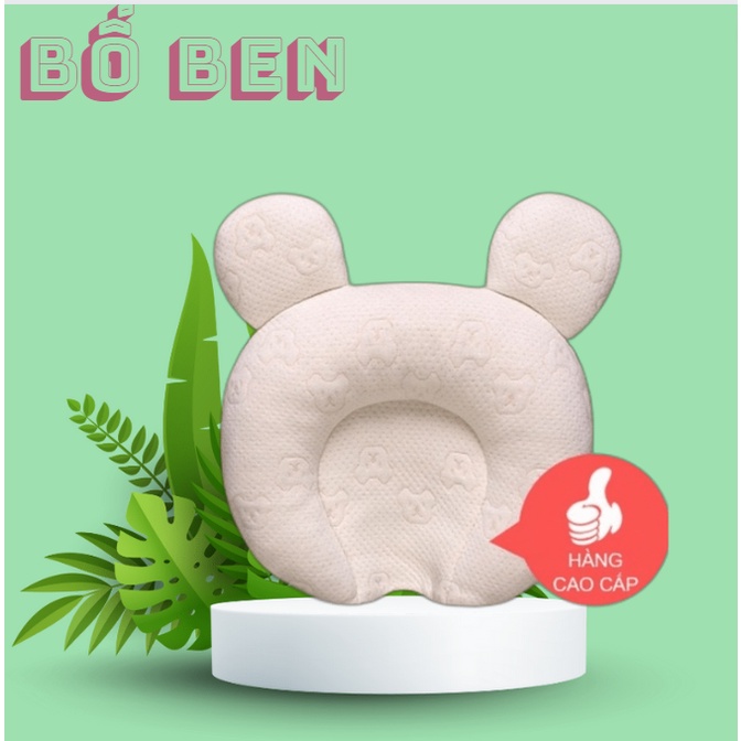 Gối Cao Su Non Chống Bẹp Đầu, Méo Đầu, 100% cao su non , có thể tháo rời vỏ và ruột.Gối An Toàn Cho Trẻ
