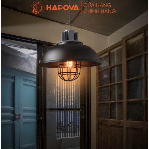 Đèn thả  trần dây xích chống cháy nổ HAPOVA VASEN 8988/330 + Tặng kèm bóng edison