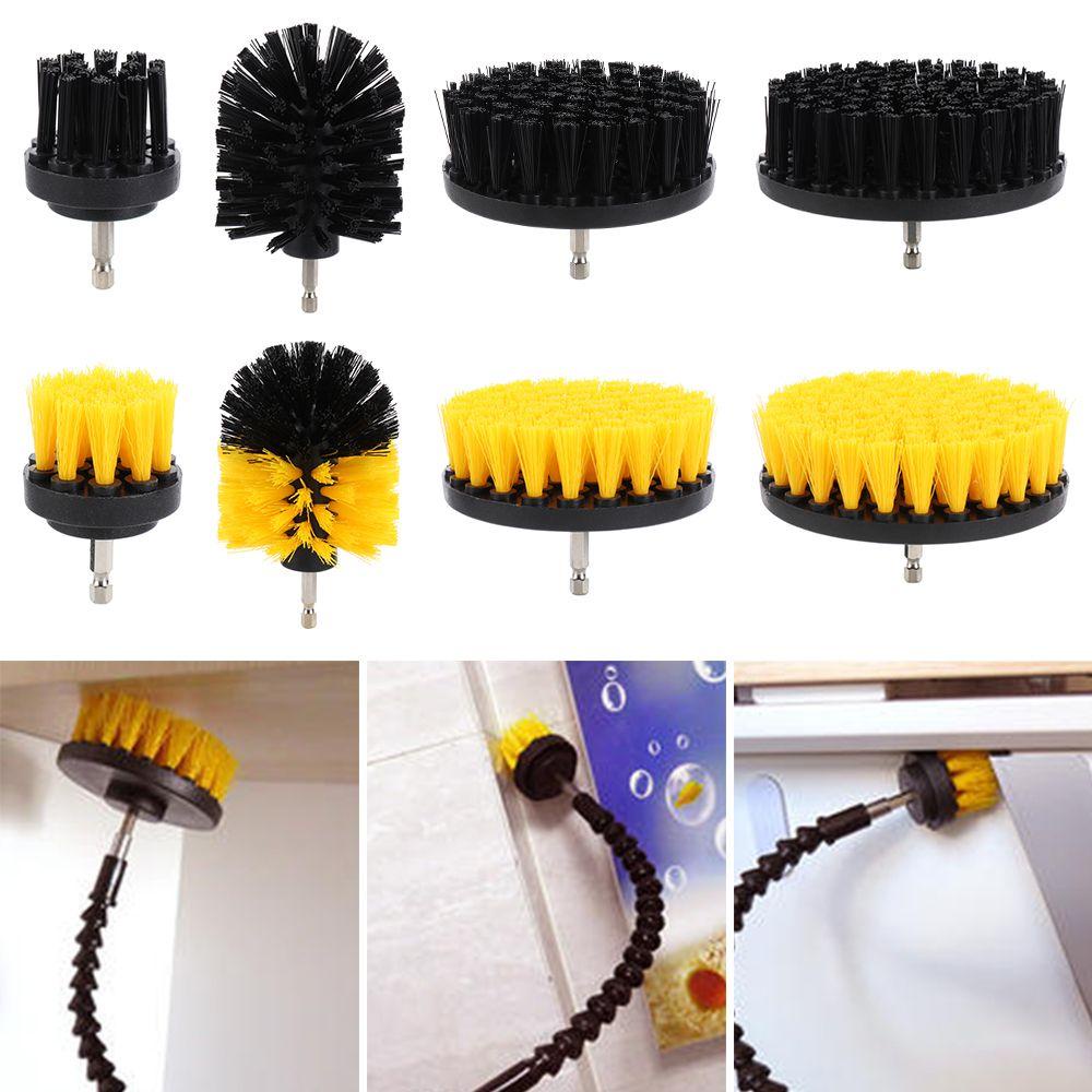 MUVAKO Set 3 / 4 Đầu Cọ Vệ Sinh Gắn Máy Khoan Điện Tiện Dụng