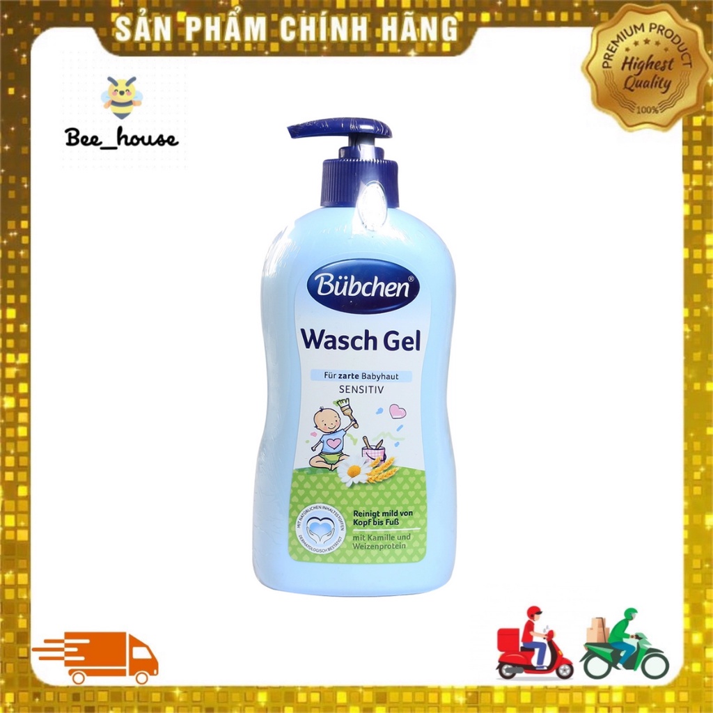 Sữa Tắm Gội Bubchen 400ml Đức Cho Trẻ Sơ Sinh dịu nhẹ, mềm mại, thơm tự nhiên cho da em bé - 𝐁𝐞𝐞 𝐡𝐨𝐮𝐬𝐞