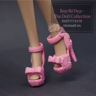 Giày cao gót có nơ cho búp bê Barbie,Xinyi, Licca