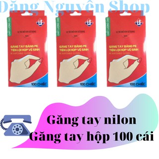 Hộp Găng Tay Nilon ( Combo 5 Hộp - Hộp 100 chiếc)