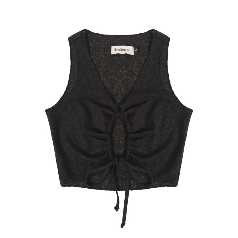 Áo ba lỗ rút dây tròn trước ngực CIRCLE TOP - MOODSWINGS