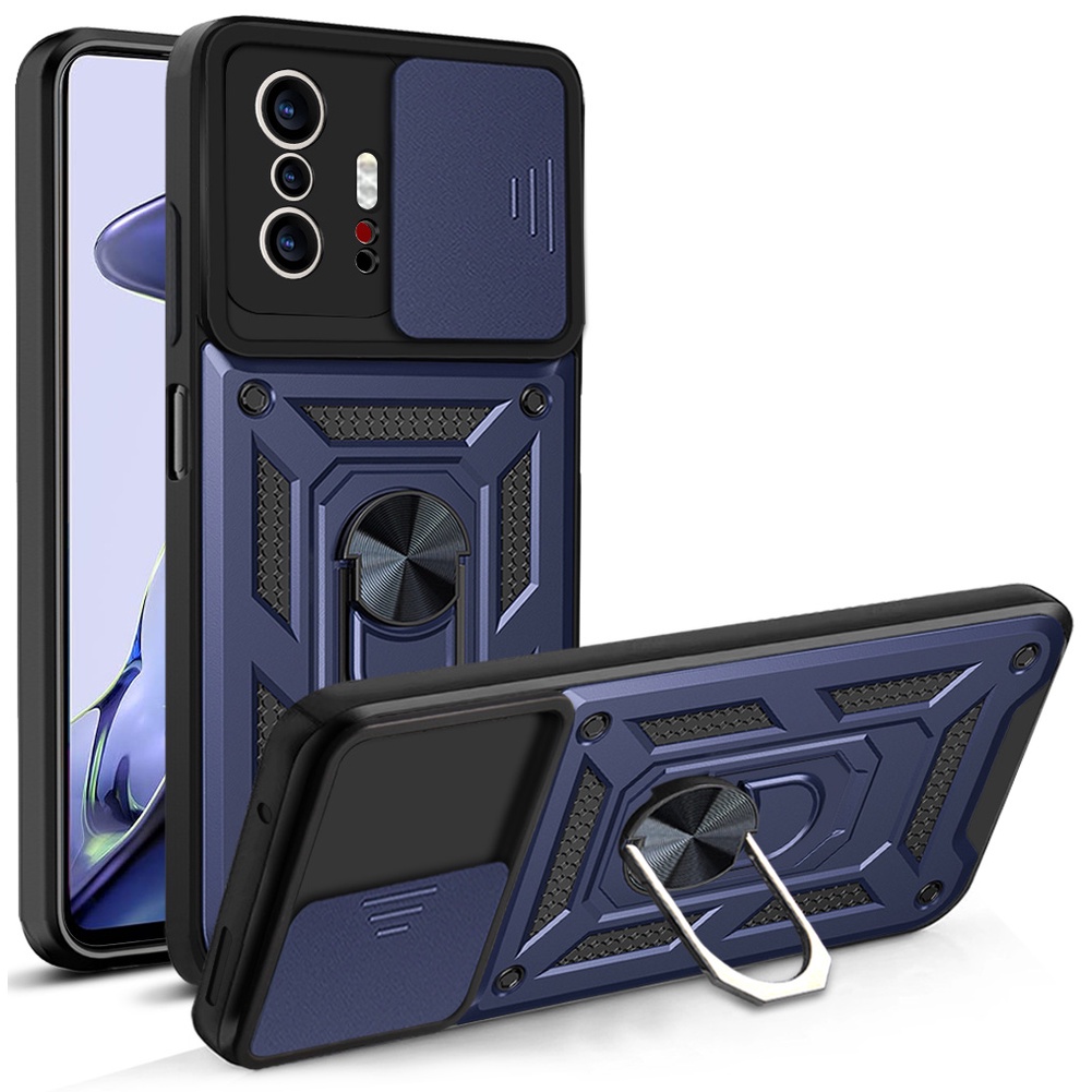 Ốp Điện Thoại Cứng Có Nắp Trượt Bảo Vệ Camera Cho Xiaomi 12T Pro 12T 11T Pro Redmi 9T 10 Mix 4 Note 9 9S Poco M3