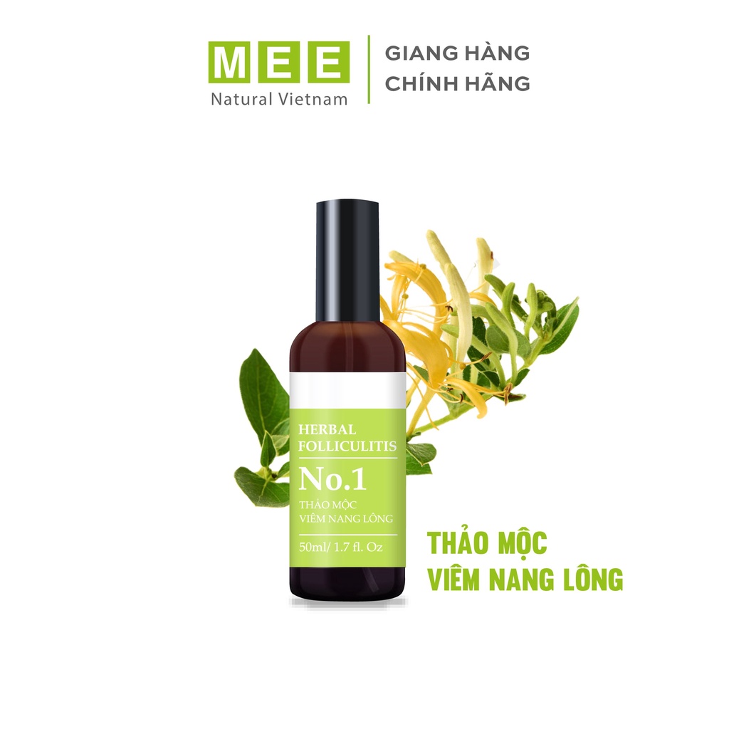 Liệu Trình Chuyên Viêm Nang Lông Đặc Biệt - Combo 2 Xịt Thảo Mộc VNL MEE NATURAL 50ml