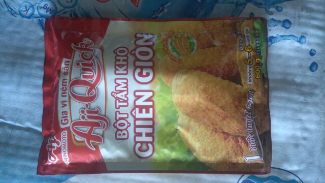 Bột tẩm khô chiên giòn aji-quick 42g siêu mới