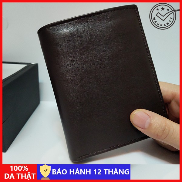 Ví Da Thật Bảo Hành 12 Tháng Ví Da Bò Nam Cao Cấp Ví Đứng Da Bò Thật 100% Sang Trọng VS007