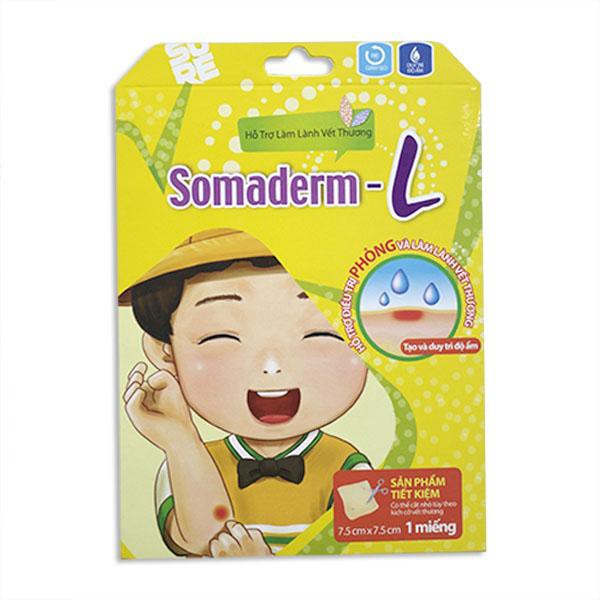 Miếng dán hút mủ/mụn & làm lành vết thương Somaderm – L – Hàn Quốc, 7.5 x 7.5, 1 miếng/hộp