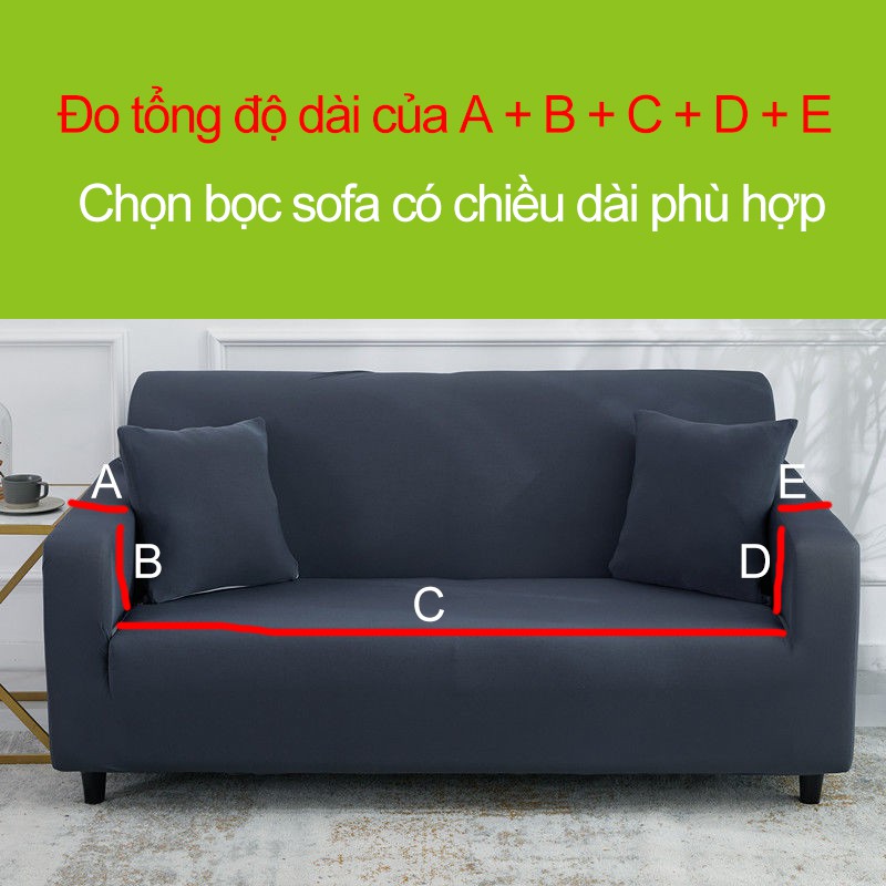 Vỏ Bọc Ghế Sofa 1/2/3/4 Chỗ Họa Tiết Kỹ Thuật Số 35-118 Inch Đa Dạng Tùy Chọn