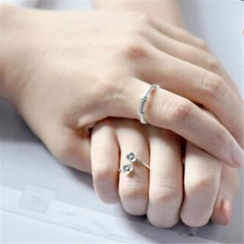 Nhẫn Bạc 925 Hình Hoa Anh Đào Phong Cách Thái Lan / Anh Đào / Bạc 229