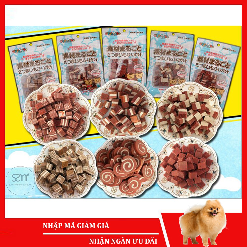 Bánh thưởng cho chó Sumiho (Nhiều vị) 100gr/túi Đồ ăn cho chó mèo thú cưng  - Lida Pet Shop