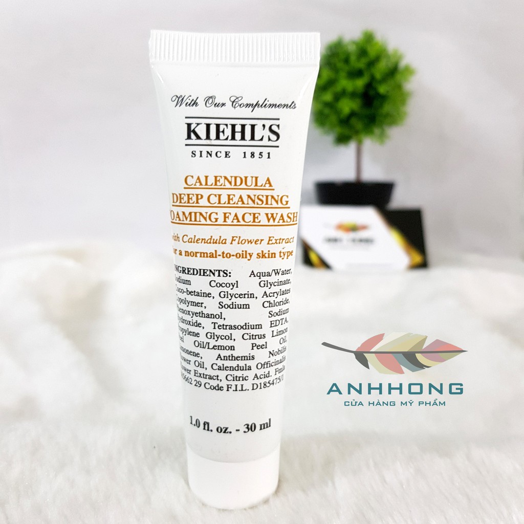 Sữa Rửa Mặt Kiehl’s Calendula Deep Cleansing Foaming Face Wash 30ml