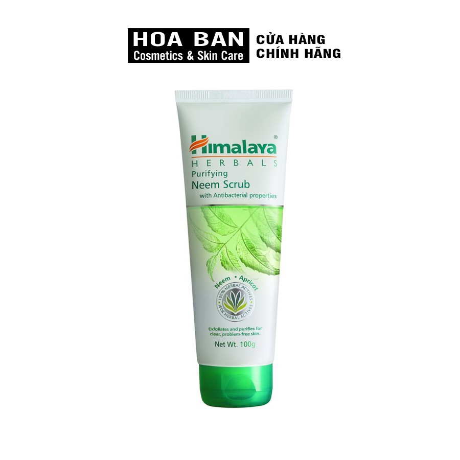 [Date Mới] Tẩy tế bào chết sáng mịn da Himalaya Purifying Neem Scrub 100ml - HM04