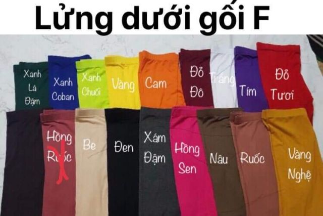 QUẦN LEGGING THÁI RAINBOW - QUẦN LỬNG CÓ 2 SIZE