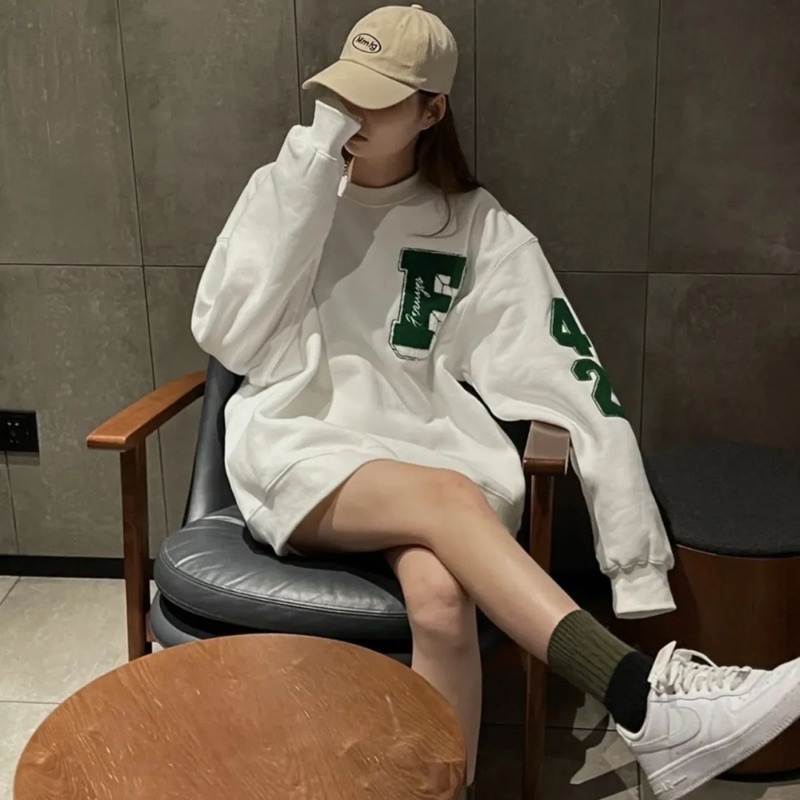 (SẴN) ÁO SWEATER NỈ CHẤT DÀY DẶN CHỮ THÊU (có video+ảnh thật) | BigBuy360 - bigbuy360.vn