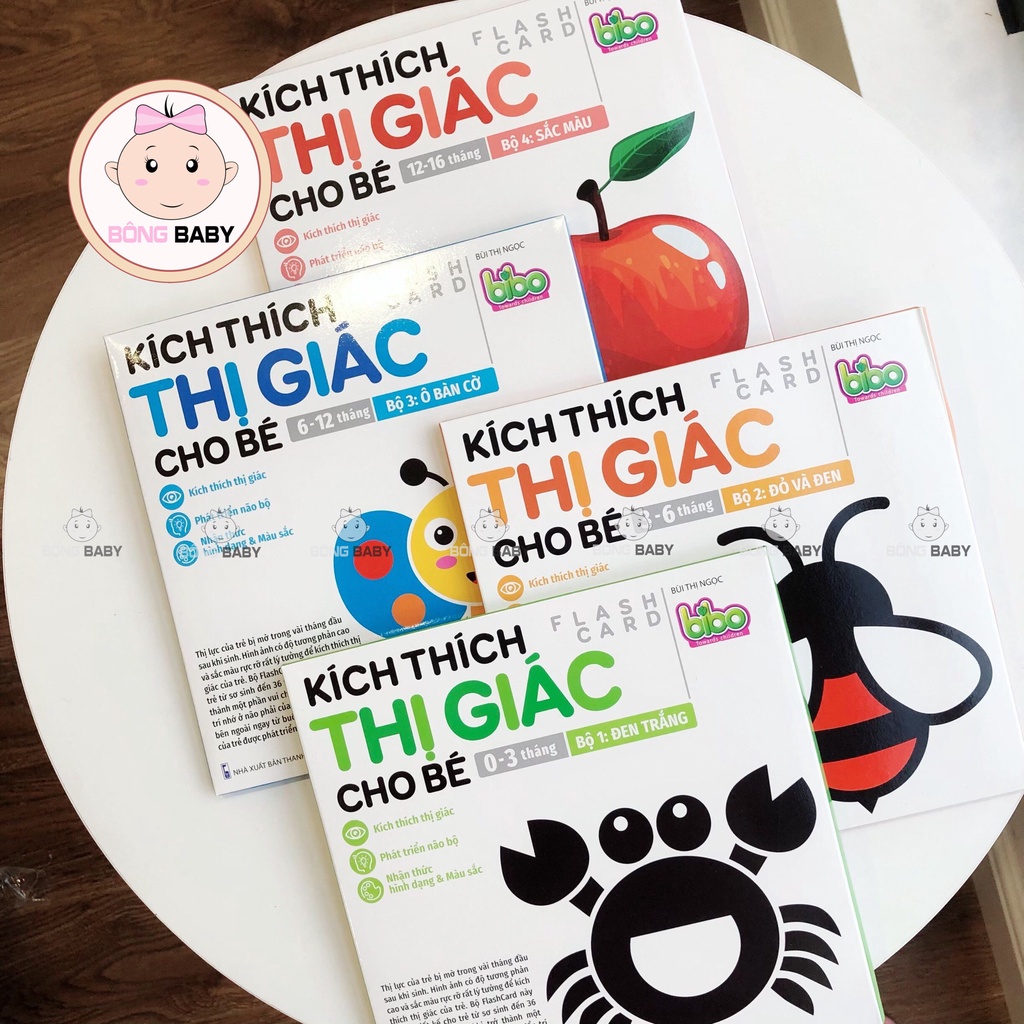 Sách kích thích thị giác cho bé từ sơ sinh tới 3y NXB Thanh Niên
