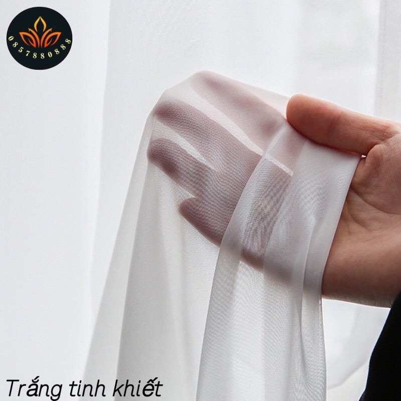 Rèm Voan trắng trơn,Rèm ren trơn mềm mịn, rèm cửa voan đẹp