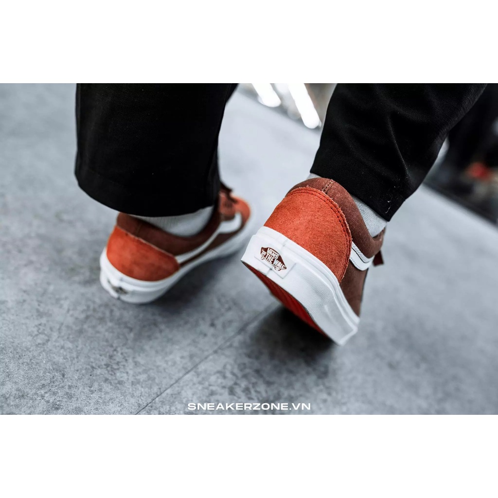 Giày chính hãng Vans Old Skool Classic x Jcrew 'Red Orche' - RC3