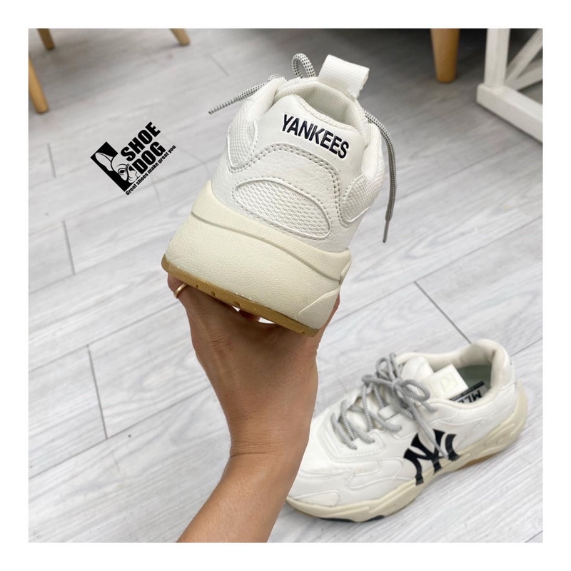 [Bao check chính hãng] Giày MLB Bigball Chunky Lite New York Yankees White 3ASHC311N-50WHS