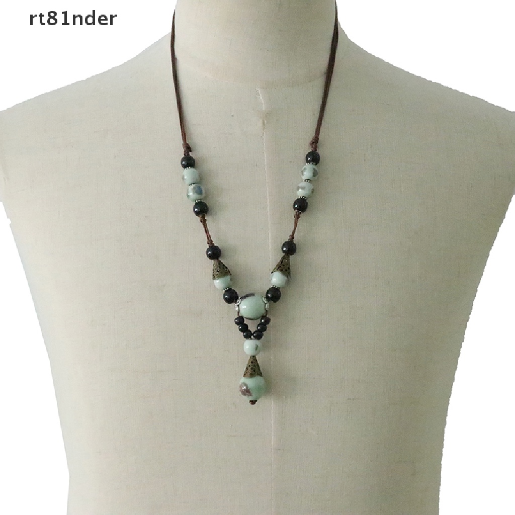 Vòng cổ Mặt Gốm Phong Cách Boho Kiểu Dáng Mới