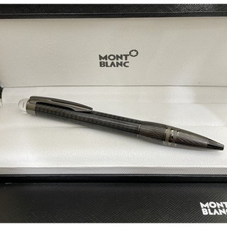 Bút Bi Lăn Sợi Pha Lê Đen Mont blanc Starwalker