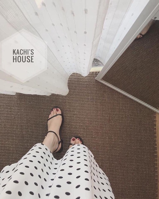 Sandal quai mảnh gót nhọn cao 5 phân tiểu thư kèm ảnh thật