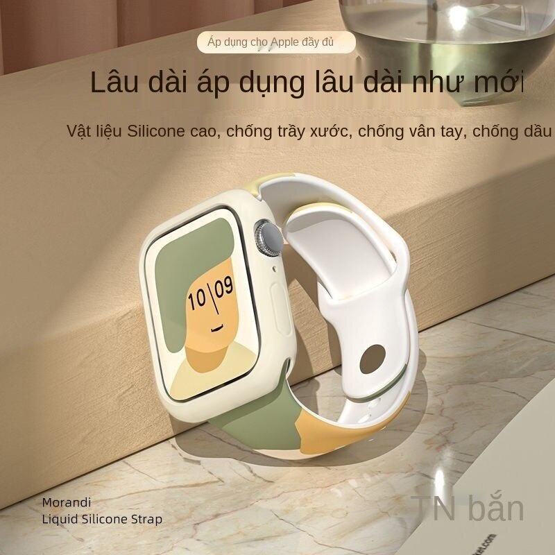 Dây đeo silicon cho đồng hồ thông minh Apple Watch Series IWatch 8/ 7/ 6/ 5/ 4/ 3/ SE S8 Ultra 49mm 44mm/ 40mm/ 42mm/ 38mm/ 41mm/ 45mm