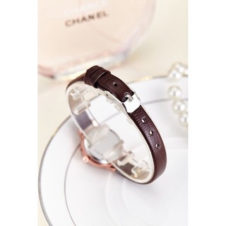 Đồng hồ nữ Yuhao dây da thời trang (Nâu)