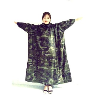 Áo mưa bít trùm màu camo