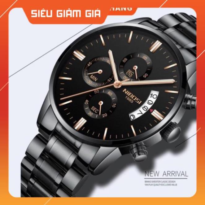 Đồng hồ nam Nibosi 1985 NI2309 thể thao chạy 6 kim