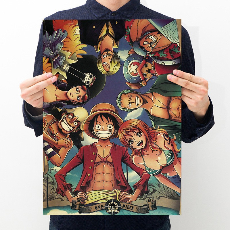 Poster in hoạt hình One Piece dùng trang trí nội thất