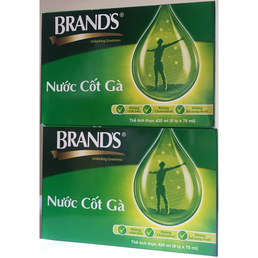 Nước cốt gà Brand's 70ml bộ 6 hũ nhập khẩu Thái Lan
