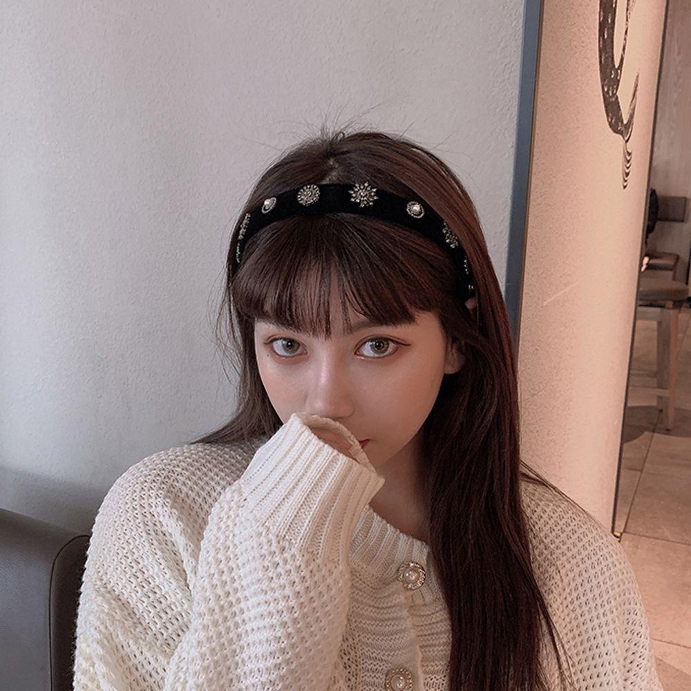 Băng Đô Nữ VANES1 Thời Trang Sang Trọng Màu Đen Cổ Điển|Băng Đô Cài Tóc Thiết Kế Ngọt Ngào Thời Trang