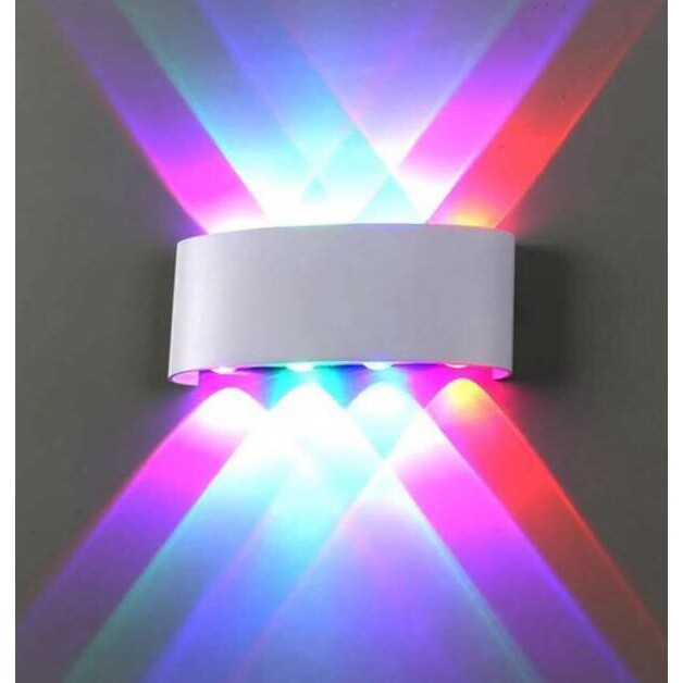 Đèn hắt tường 2 đầu 4 màu(8 mắt led)