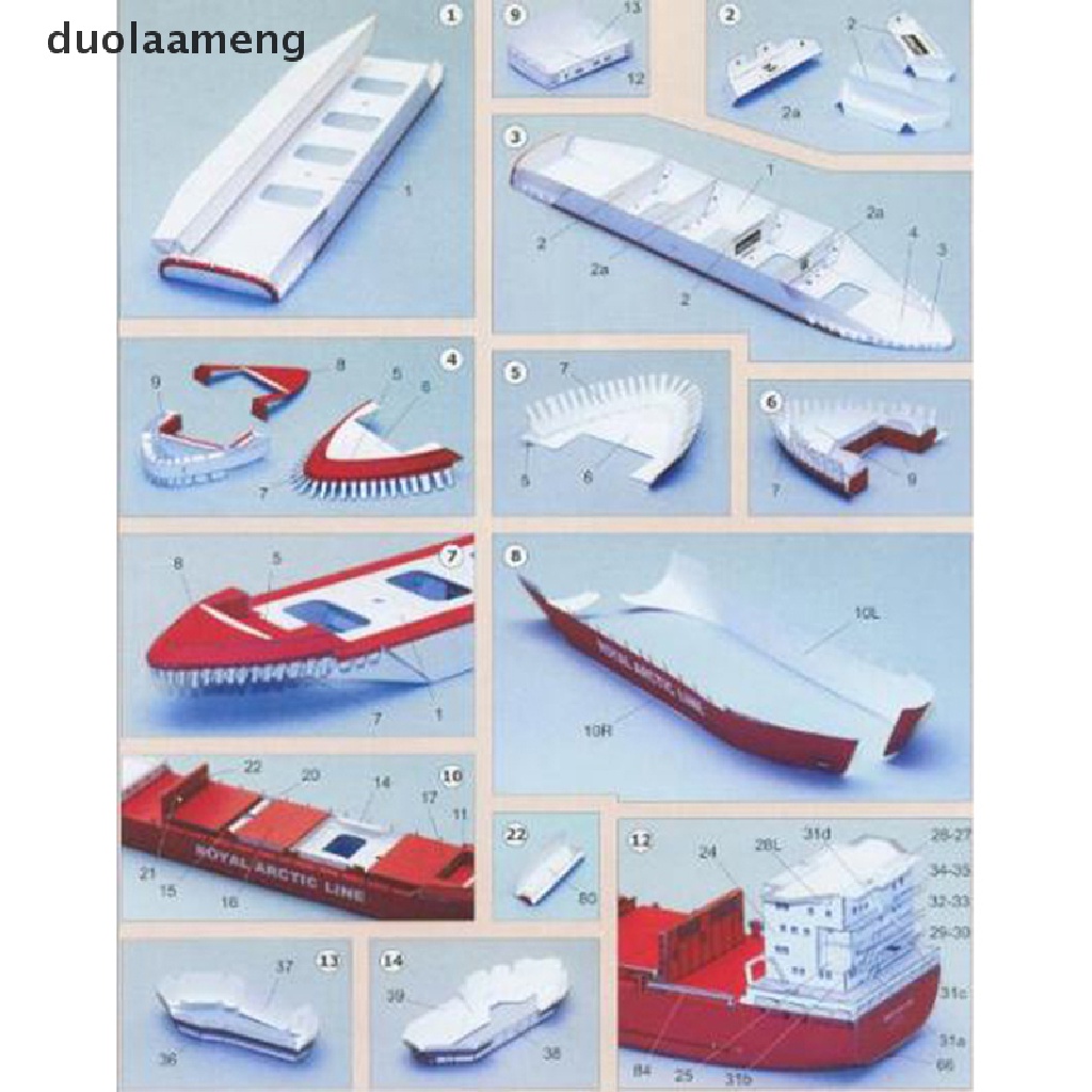 Mô Hình Tàu Chiến MARY ARCTICA Bằng Giấy Tỉ Lệ 1: 400