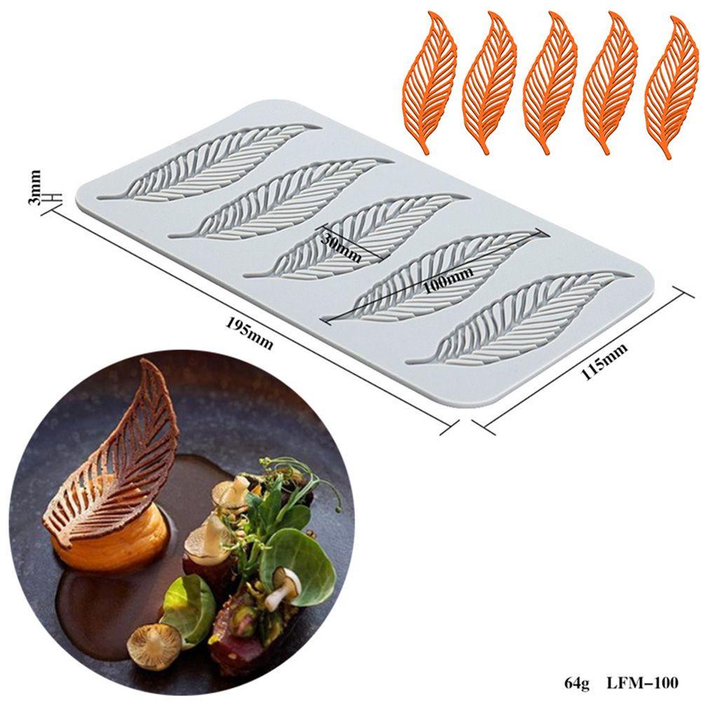 Khuôn Silicone Làm Bánh Đường Hình Chiếc Lá Ren KENT1