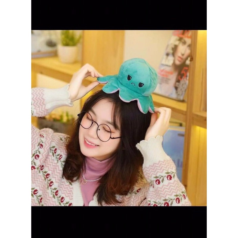 Bạch tuột cảm xúc có 2 mặt cảm xúc- gấu nhồi bông siêu dễ thương