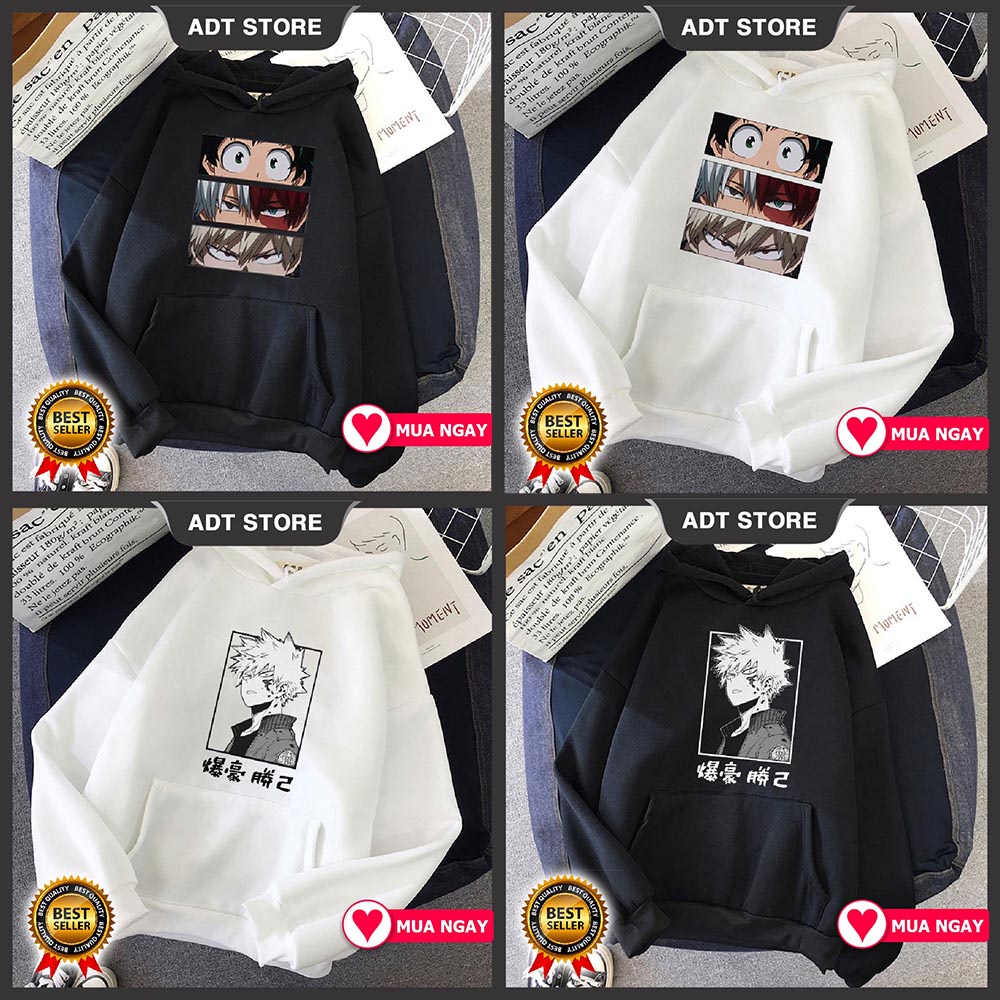 Top 4 Mẫu Áo Hoodie In Hình Anime My Hero Academia Character Himiko Toga Bakugou Katsuki độc đẹp giá rẻ siêu HOT