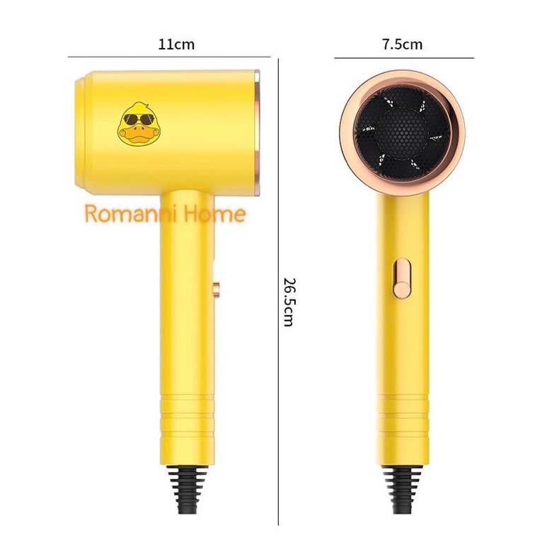 [Hottrend Hair Dryer] Máy sấy tóc công suất lớn Sunlight Duck mẫu mới nhất năm 2021