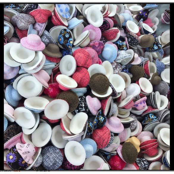 (p143-24) 5 cái mũ nhỏ làm trang trí thủ công đường kính 5,4cm