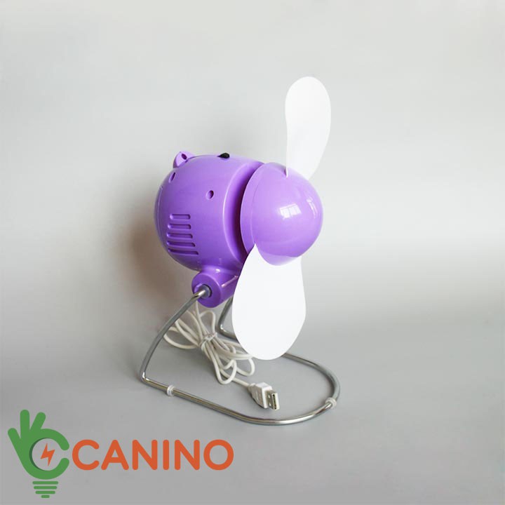 Quạt con cóc mini cắm cổng USB Canino nhiều màu quat cầm tay dùng pin đa năng