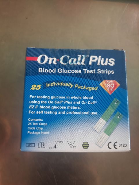 Que thử đường huyết OnCall Plus (25 que)