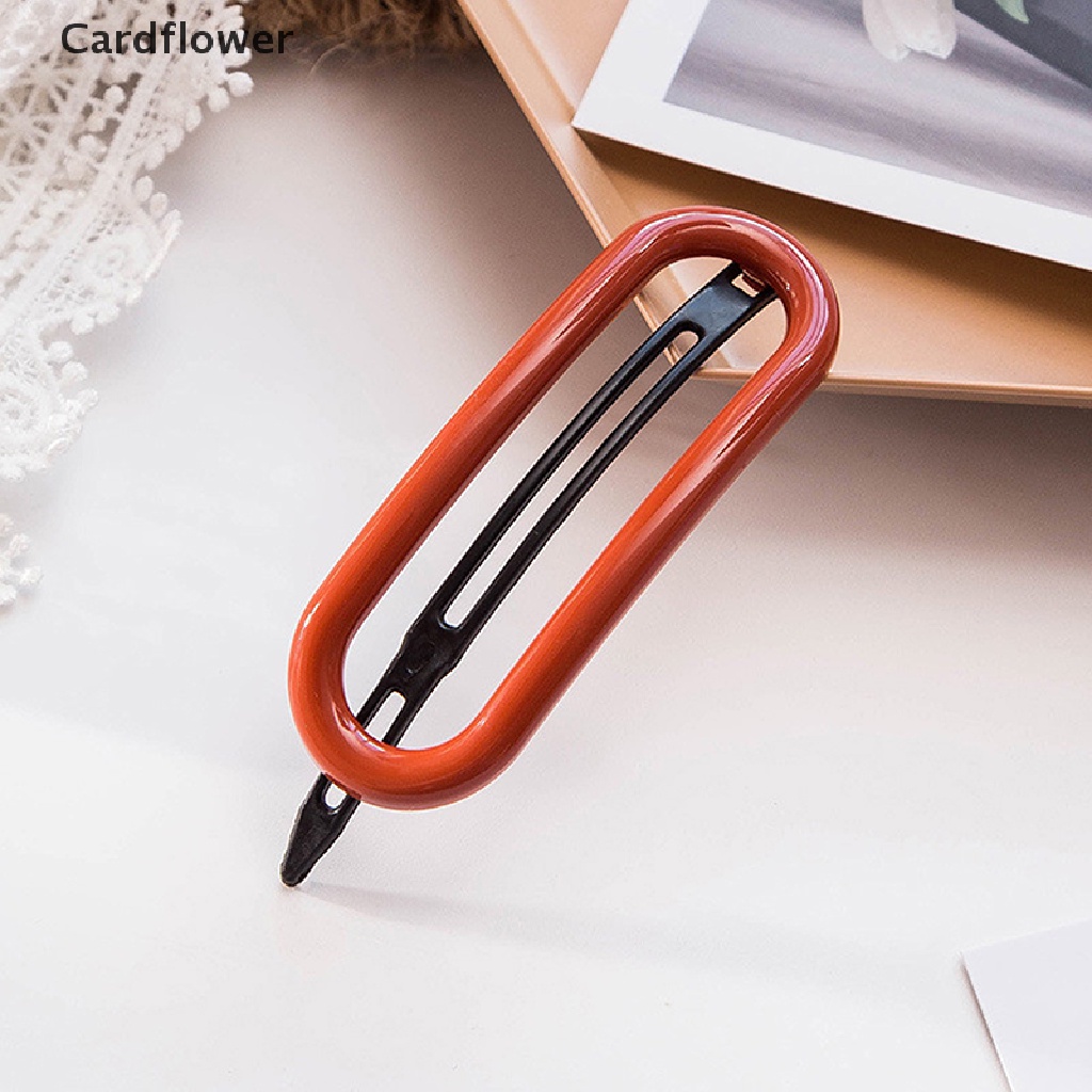 &lt; Cardflower &gt; Kẹp Tóc Càng Cua Lớn Bằng Nhựa Màu Kẹo Liền Mạch Giảm Giá