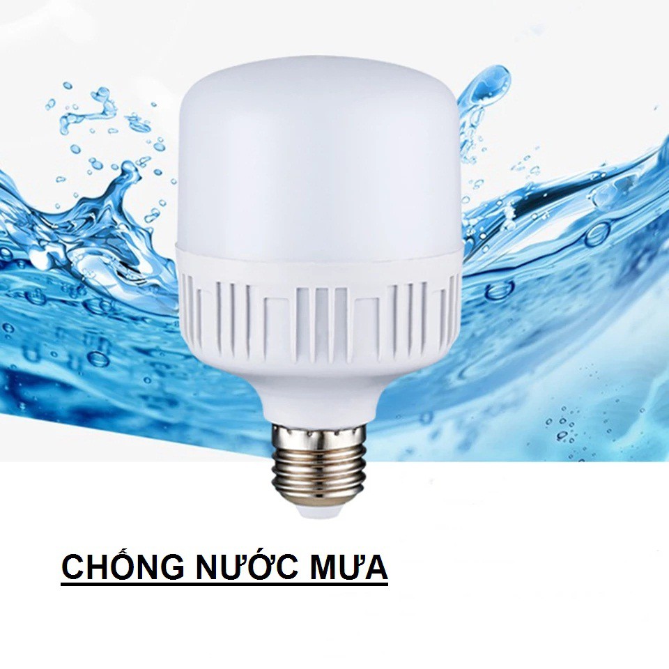 Bóng đèn LED trụ tròn đủ công suất 20W 30W 40W 50W - ánh sáng trắng bảo hành 12 tháng