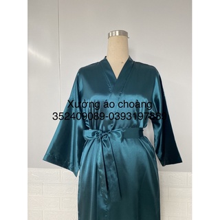 Áo choàng lụa makeup,salon,spa -áo choàng ngủ