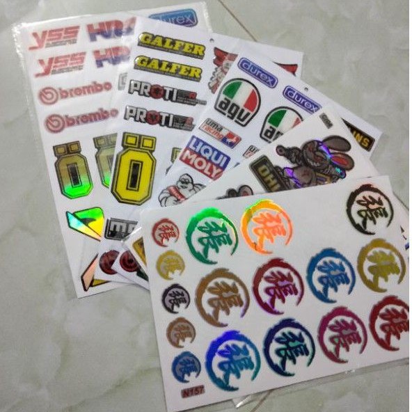 Tem dán xe các loại