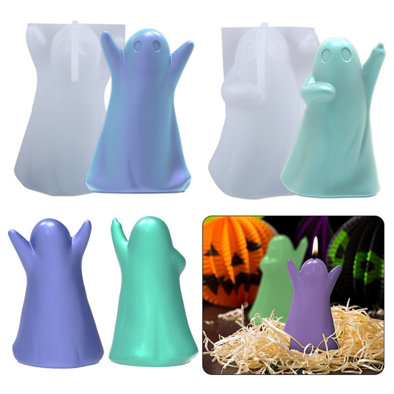 Khuôn Silicone Làm Xà Phòng / Nến Hình Ma Trang Trí Nhà Cửa DIY